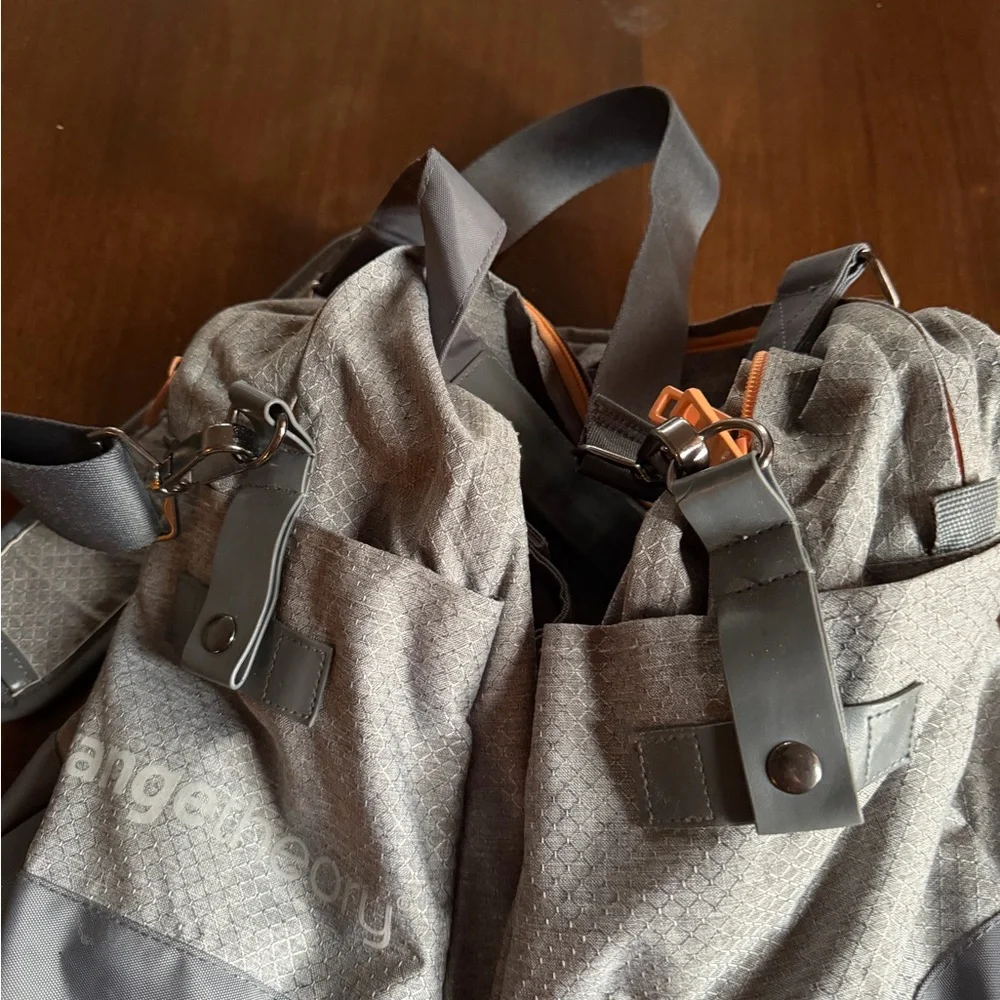 OTF Orange theory Fitness Grey & Orange Duffel Bag